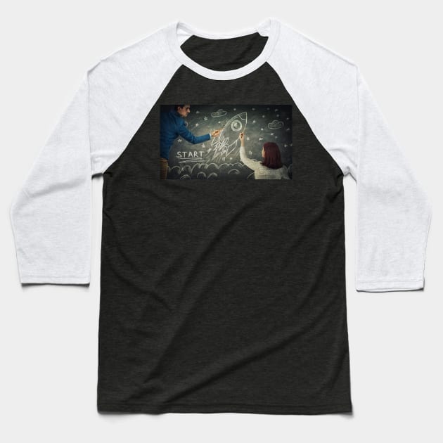 startup Baseball T-Shirt by 1STunningArt